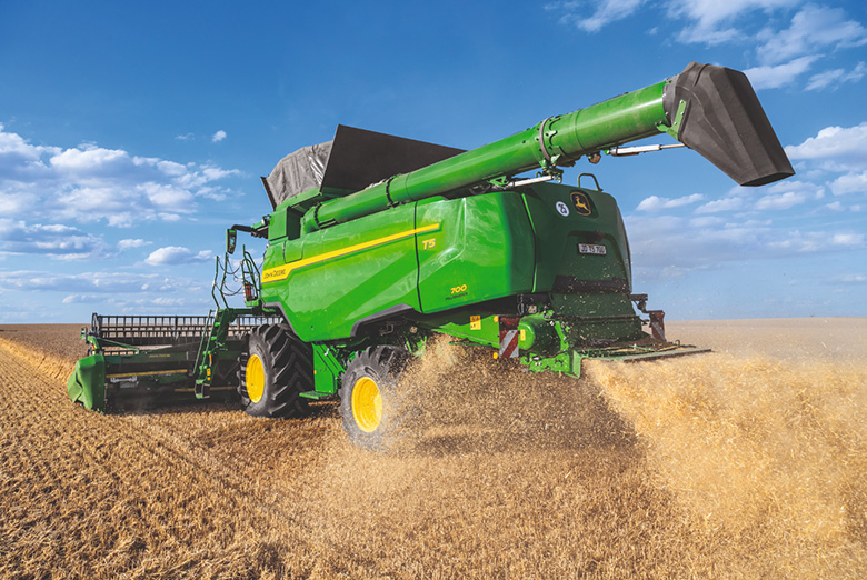 John Deere skurtresker